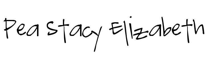 Pea Stacy Elizabeth  Free Fonts Download
