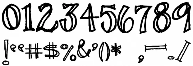 Pea Stacy Fancy Font OTHER CHARS