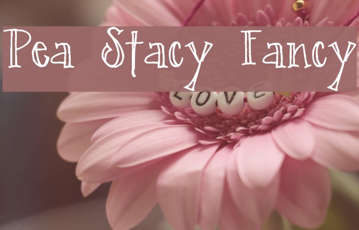 Pea Stacy Fancy Font - FFonts.net