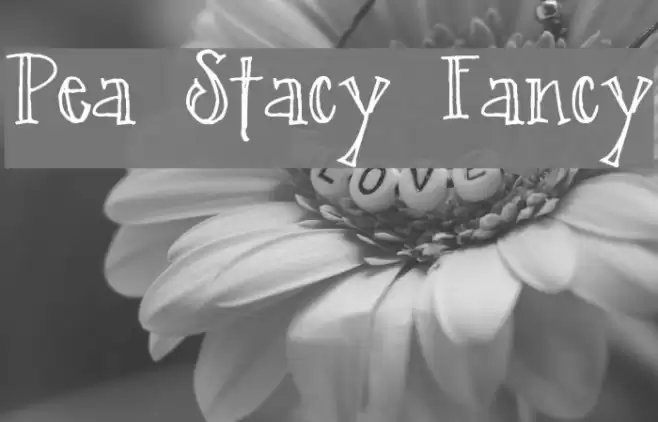 Pea Stacy Fancy Font examples