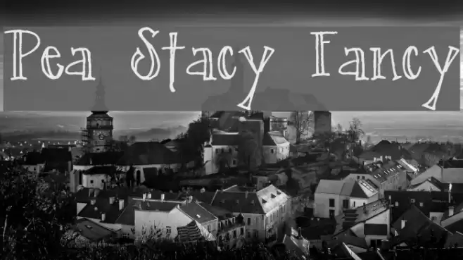 Pea Stacy Fancy Font examples