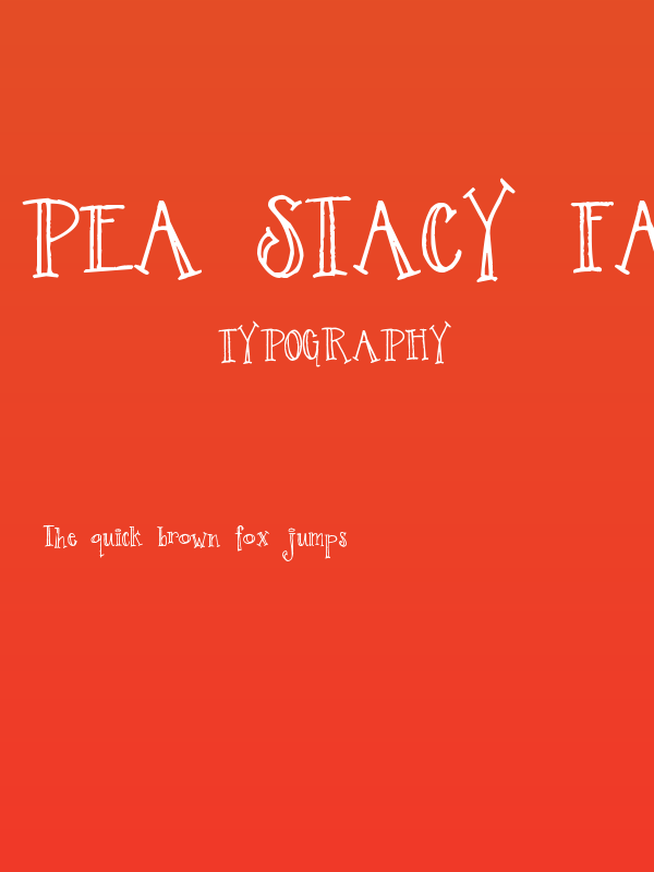 Pea Stacy Fancy Poster