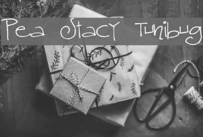 Pea Stacy Tunibug Font examples