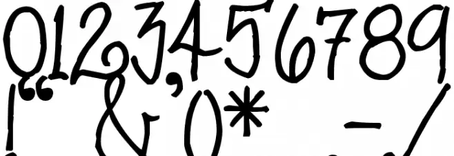 Pea Stacy Font OTHER CHARS