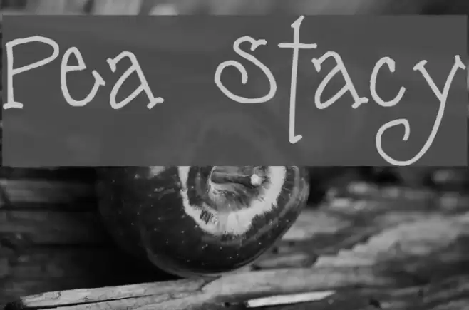 Pea Stacy Font examples
