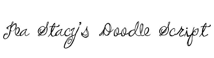 Pea Stacy's Doodle Script  नि: शुल्क फ़ॉन्ट्स डाउनलोड