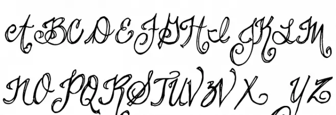 Pea Stacy's Doodle Script Fuentes MAYÚSCULAS