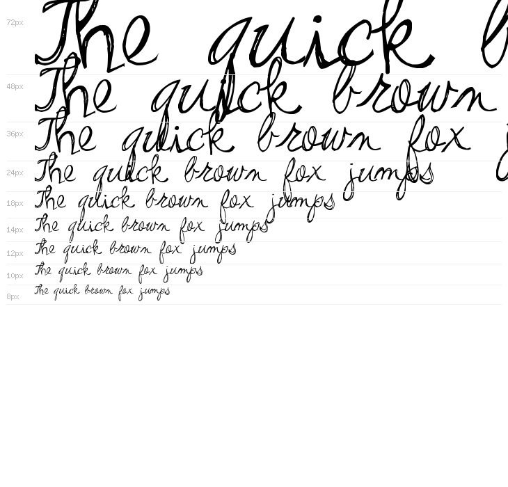 Pea Stacy's Doodle Script Waterfall