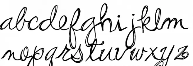 Pea Stacy's Doodle Script Caratteri MINUSCOLO