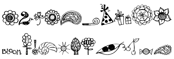 Pea Stacy's Doodles Font OTHER CHARS
