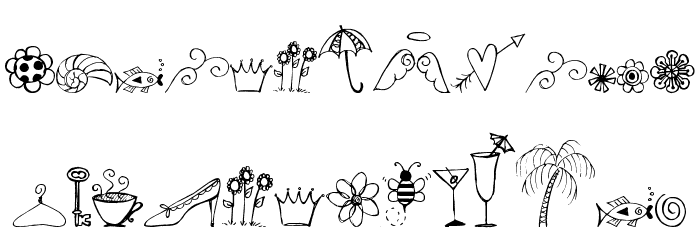 Pea Stacy's Doodles Font LOWERCASE