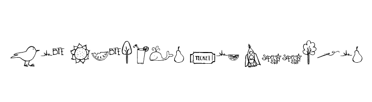 Pea Stacy's New Doodles Font
