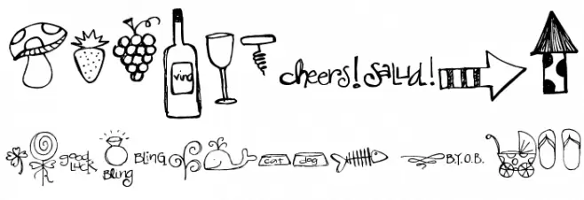 Pea Stacy's New Doodles フォント その他の文字