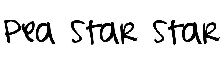 Pea Star Star  Скачать бесплатные шрифты
