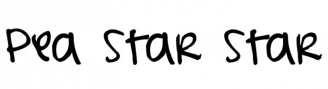 Pea Star Star  フリーフォントのダウンロード