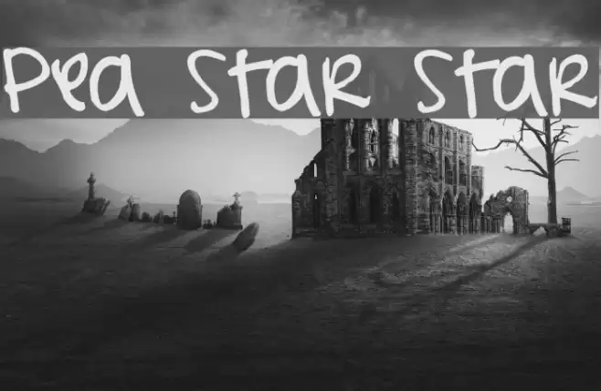 Pea Star Star Font examples