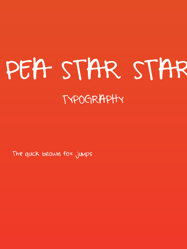 Pea Star Star Poster