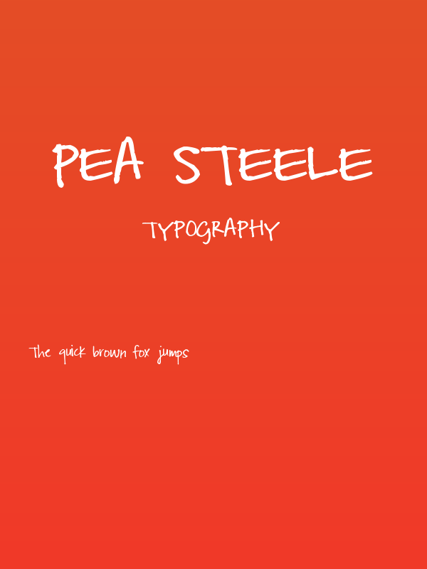 Pea Steele Poster