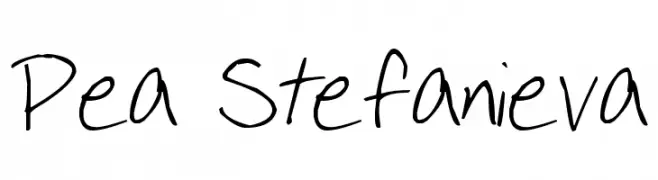 Pea Stefanieva  Descarca Fonturi Gratis