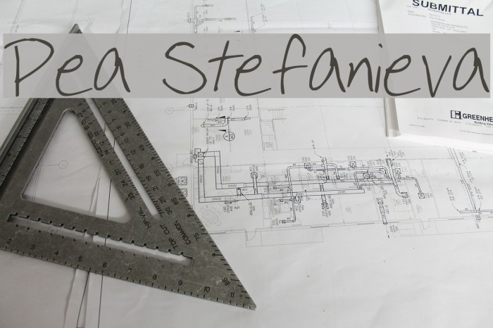 Pea Stefanieva Font examples