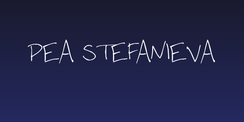 Pea Stefanieva Social Header