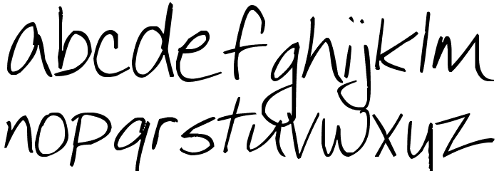 Pea Stefanieva Font LOWERCASE