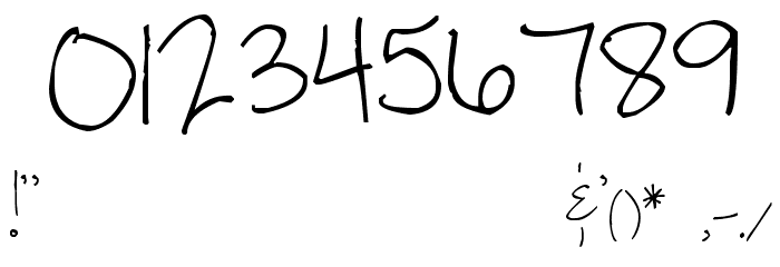 Pea Steph Font OTHER CHARS