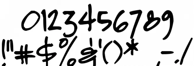 Pea Steve Font OTHER CHARS