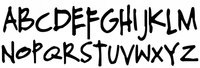 Pea Steve Schriftart Groß