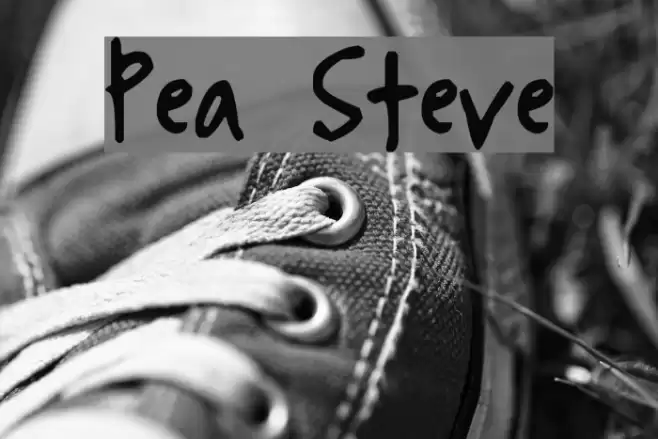 Pea Steve Font examples