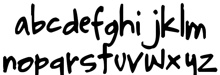 Pea Steve Font LOWERCASE