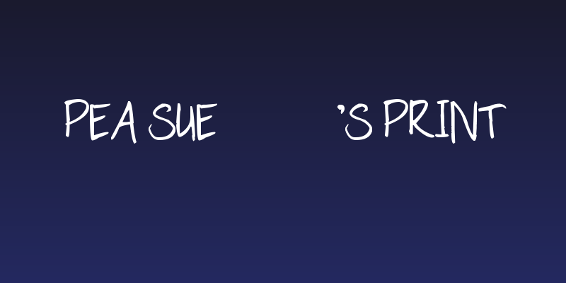 Pea Sue's Print Social Header