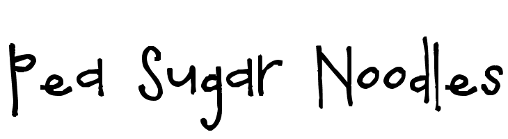 Pea Sugar Noodles Font