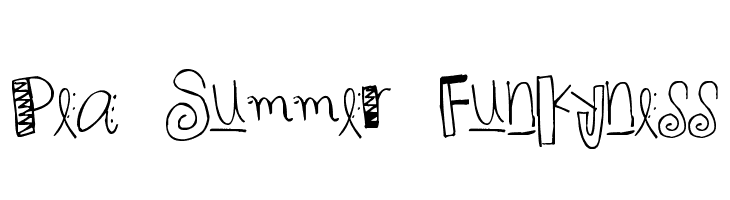 Pea Summer Funkyness  नि: शुल्क फ़ॉन्ट्स डाउनलोड