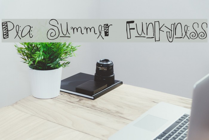 Pea Summer Funkyness Font examples