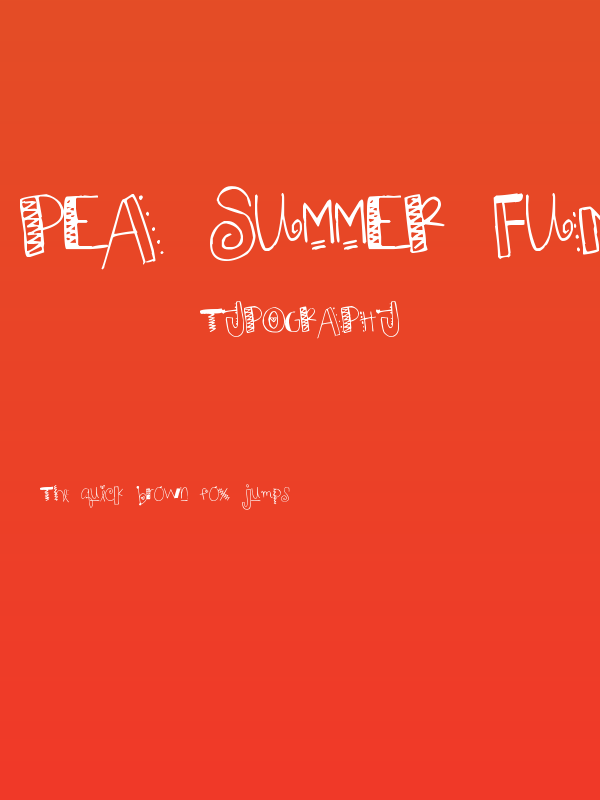 Pea Summer Funkyness Poster