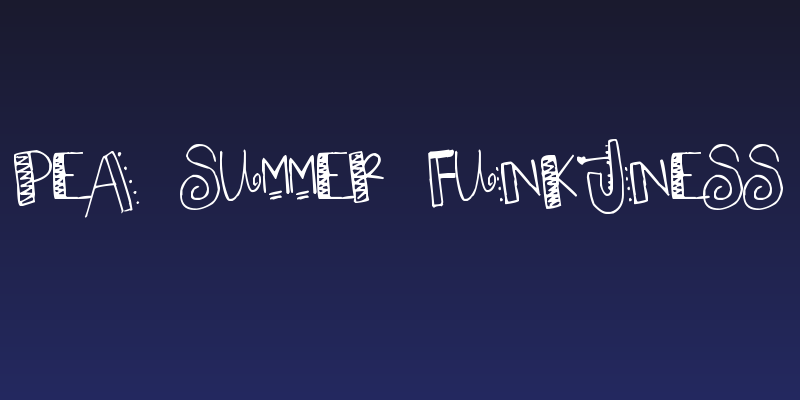 Pea Summer Funkyness Social Header