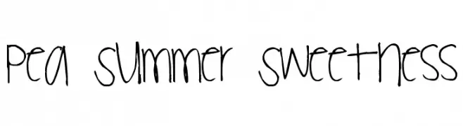 Pea Summer Sweetness  नि: शुल्क फ़ॉन्ट्स डाउनलोड