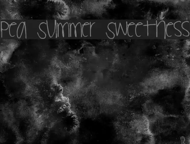 Pea Summer Sweetness Font examples