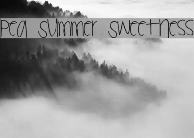 Pea Summer Sweetness Font examples