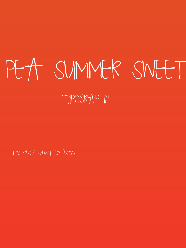 Pea Summer Sweetness Poster