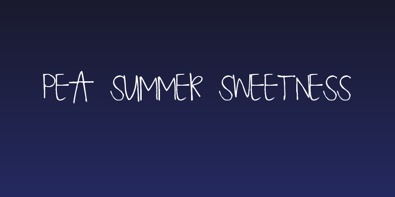 Pea Summer Sweetness Social Header