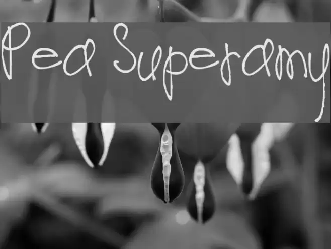 Pea Superamy Font examples