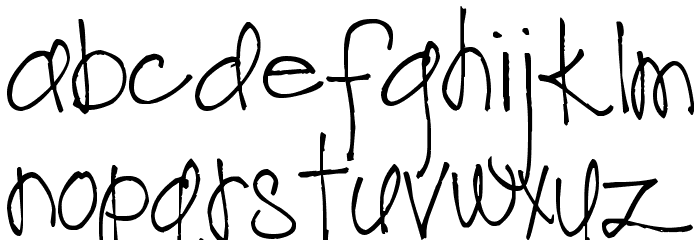 Pea Superamy Font LOWERCASE
