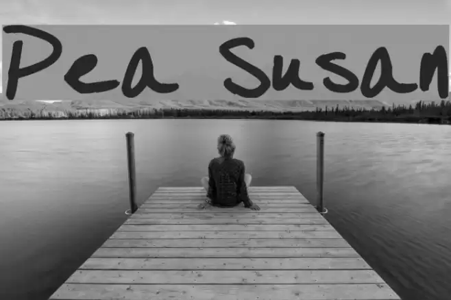 Pea Susan Font examples