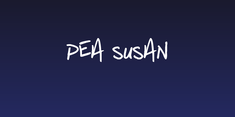 Pea Susan Social Header