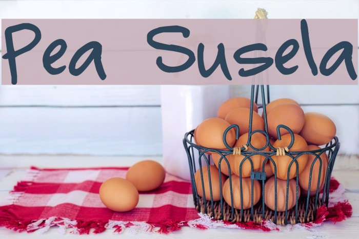 Pea Susela Font examples