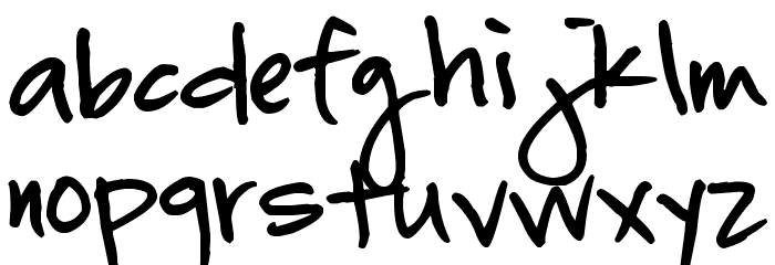 Pea Susela Font LOWERCASE