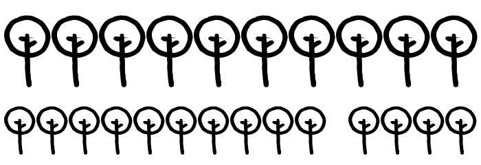 Pea Susie Trees Font OTHER CHARS