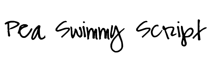 Pea Swimmy Script  フリーフォントのダウンロード